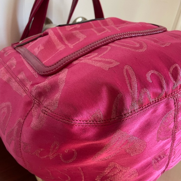 COACH Poppy Story Patch Bella Graffiti Glam Pink - Picture 11 of 12